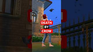 My sim got fatally attacked by a crow in the sims 4 thesims4 [upl. by Tarra]