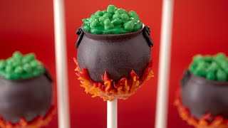 CAULDRON CAKE POPS  NERDY NUMMIES [upl. by Ailyt]