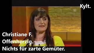 Christiane F SkandalInterview bei Maischberger [upl. by Nonnahs785]