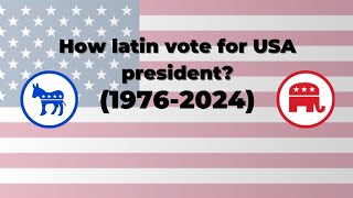 How latin vote for USA president 19762024 [upl. by Cheyne840]