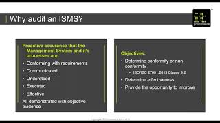 Assessing compliance the ISO 27001 ISMS internal audit [upl. by Spring]