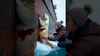 A touching story about an injured little otter asking for help from the sailors on the boatanimals [upl. by Yawnoc]