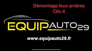 Tuto démontage feux arrières Clio 4  remove rear tail light Clio 4 [upl. by Aznarepse]