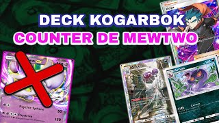 ¡KOGARBOK EL MEJOR DECK BARATO para hacer COUNTER a MEWTWO EX en Pokémon TCG Pocket 🐍💥 [upl. by Zelig]