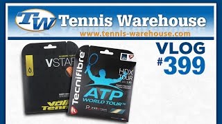 TW VLOG 399 New Tennis String Sept 2014 [upl. by Alesandrini]