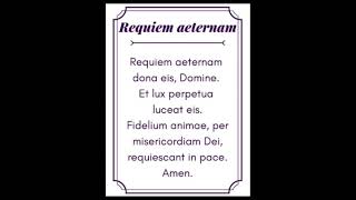 Latin prayer for the dead prayer latin [upl. by Elnora52]