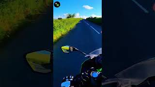 Overtaking on the A39 and riding by Exmore Ponies on a kawasakininja [upl. by Nylyrehc]