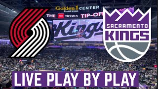 Portland Trail Blazers vs Sacramento Kings Live PlaybyPlay amp Game Audio [upl. by Gilford]