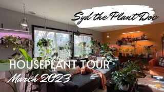 Houseplant Tour 300 Plants  Philodendron Euphorbia Hoya Alocasia Begonia Monstera ETC [upl. by Araz]