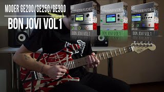 Mooer GE200  GE250  GE300  GE1000 Patches  Bon Jovi vol1  Demo Medley Richie Sambora Tone [upl. by Bozuwa773]