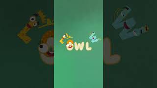 O for Owl  Learn to Read with ABC Animals [upl. by Auohc]