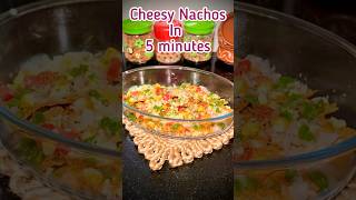 Easy Cheesy Nachos in 5 minutes🍕cookingvideo food homemade easyrecipe [upl. by Alyl160]