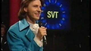 Melodifestivalen 40 år 1995  Björn Kjellman imiterar schlagers  Del 2 [upl. by Freeland]