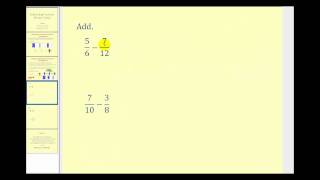 Subtracting Fractions Introduction  Positive Only [upl. by Nauqas]