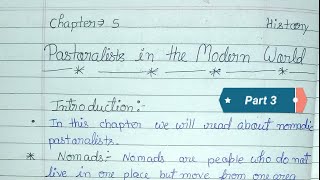 Class 9 history chapter 5 Pastoralists in Modern world with notes part 3 [upl. by Neyuh]