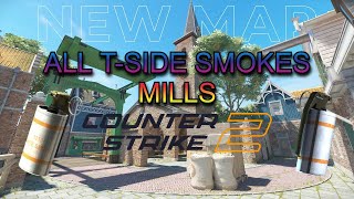 NEW MILLS MAP TSIDE SMOKES GUIDE CS2 2024 [upl. by Ivetts510]