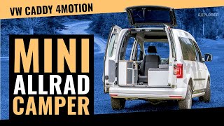 Minicamper VW Caddy 4x4 im Test 👆 Auch so klein kann man offroad reisen [upl. by Llemij]