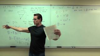 Calculus 1 Lecture 28 Related Rates [upl. by Goldsworthy251]