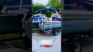 Pontoon Boat Underglow led pontoon marine leds fypシ゚ fyp fypage boat corridos shorts [upl. by O'Doneven]