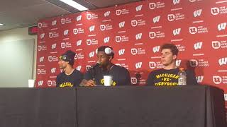 Michigan QB Cade McNamara DB Daxton Hill After Wolverines 3817 Win Over Wisconsin [upl. by Desdee]