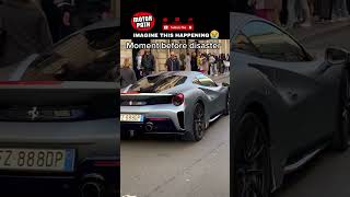 Poor Ferrari 488😭😭😭 ferrari totaled crash incident 488 ferrari488 [upl. by Tloc]