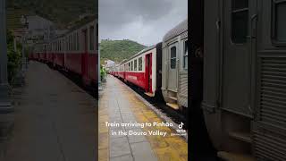 Train arriving at Pinhão Douro Valley winetasting winetourism train douro dourovalley [upl. by Esinej]