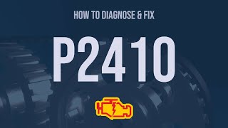 How to Diagnose and Fix P2410 Engine Code  OBD II Trouble Code Explain [upl. by Ettennad]