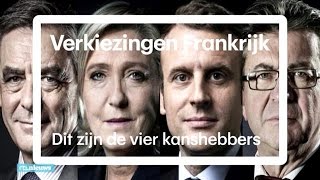 Verkiezingen Frankrijk tussen deze vier kandidaten gaat het [upl. by Lamberto]