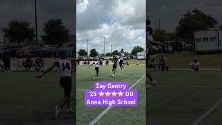 4 ⭐️ CB Zay Gentry is Already Making Plays for Anna HS 👀🔥 football [upl. by Ycnaffit]