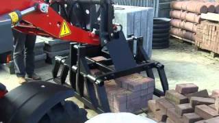 Weidemann 1370CX50 kniklader met Stenenklem [upl. by Atel]