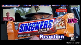 Reaction to Snickers® Pecan Review 🍫  Could It Be Better Than The Original  theendorsement [upl. by Accem745]