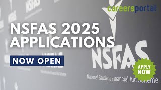 NSFAS 2025 Applications Are Now Open  Careers Portal [upl. by Tammy400]