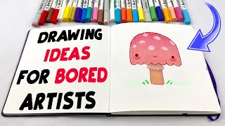 Easy Drawing Ideas for Bored Artists sketch with me [upl. by Llemar]