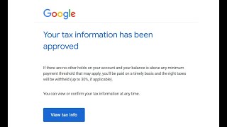 Your tax information has been approved Easy Steps [upl. by Nilesoy]
