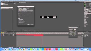 Exporting from After Effects to SWF [upl. by Thurston]