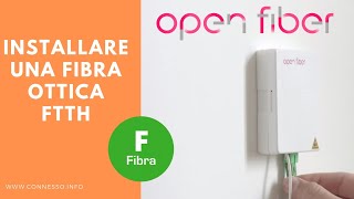 Come si installa una fibra ottica FTTH in casa  by Open Fiber [upl. by Yditsahc]