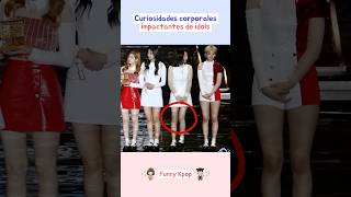 Curiosidades corporales impactantes de idols kpop shorts [upl. by Oilime291]