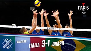 Highlights Voleibol  Italia vs Brasil 31  Juegos Olímpicos París 2024  Telemundo Deportes [upl. by Denton826]