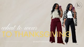 How to dress Stylish  Thanksgiving Outfits  Fall Fashion Trends  Kiras Fashion Finds [upl. by Pallua591]