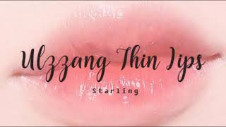 Ulzzang Thin Lips  Subliminal [upl. by Virge]