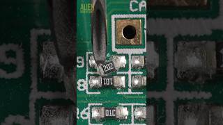 resistor vs needle asmr satisfying closeup relaxing macro art zoom pcb [upl. by Harod]