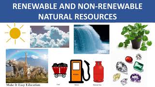 RENEWABLE AND NON RENEWABLE RESOURCES  NATURAL RESOURCES  SCIENCE EDUCATIONAL VIDEO FOR CHILDREN [upl. by Enialed]