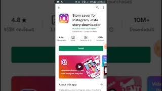 Instagram story saver  Insta Story saver app shorts technicalj [upl. by Ahsena837]