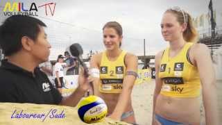 Mila Beach Report mit LaboureurSude Deutsches Beachvolleyball Finale 2013 [upl. by Etirugram]