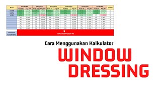 Cara Pakai Kalkulator Window Dressing [upl. by Naitsirt823]