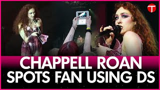 Chappell Roan Reacts to Fan Using Nintendo DS for Concert Photos [upl. by Alansen]