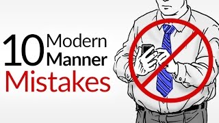 10 Modern Manner Mistakes  Bad Etiquette That KILLS First Impressions [upl. by Yoshi551]