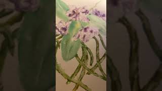 Orchidée watercolor art inspiration [upl. by Gannon716]