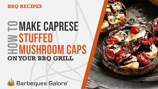 Capresestuffed mushroom caps [upl. by Barra]