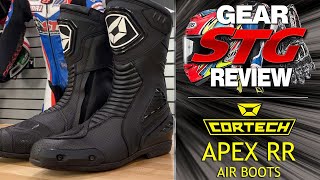 Cortech Apex RR Air Boots Review  Sportbike Track Gear [upl. by Ailyt326]